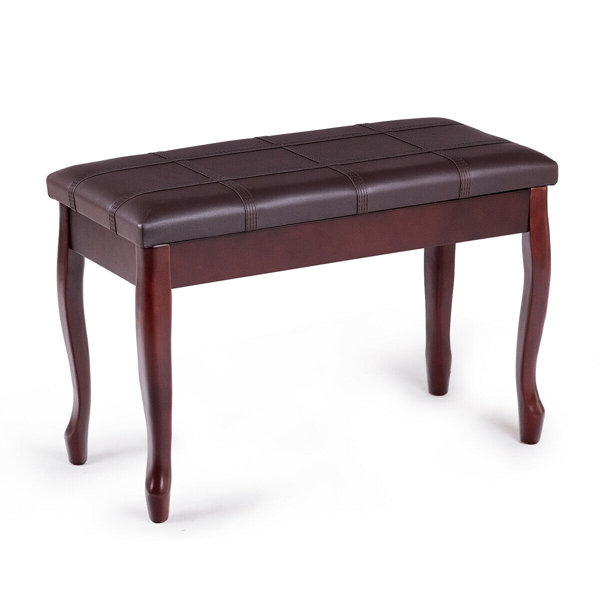 Leather discount stool bench